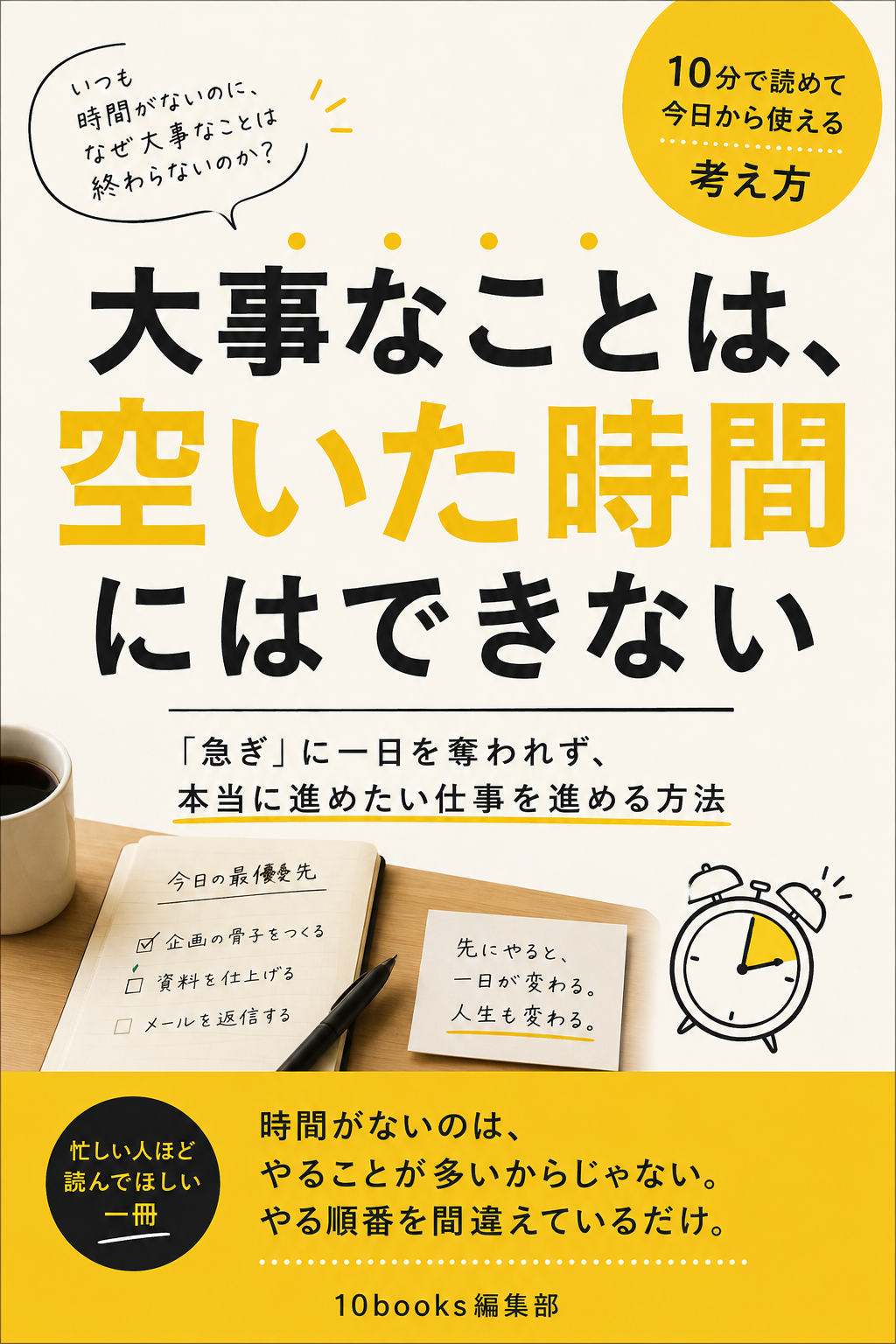 大事なことは、空いた時間にはできない